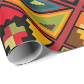 Afrikanisches Digitalpapier Geschenkpapier (Rolleneckpunkt)