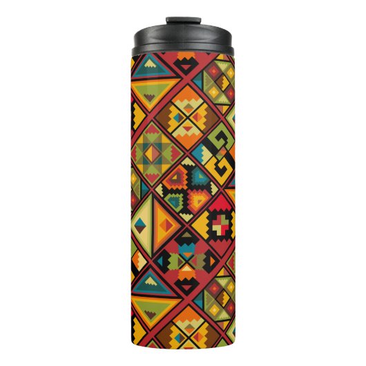 Afrikanisches Digitalpapier Thermosbecher (Vorderseite)
