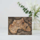 Afrikanisches Dinosaurier-Fossil Postkarte (Stehend Vorderseite)