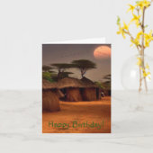 Afrikanisches Dorf Karte (Gelbe Blume)