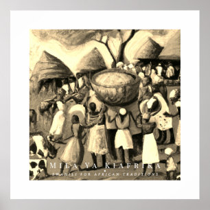 Afrikanisches Dorf Poster