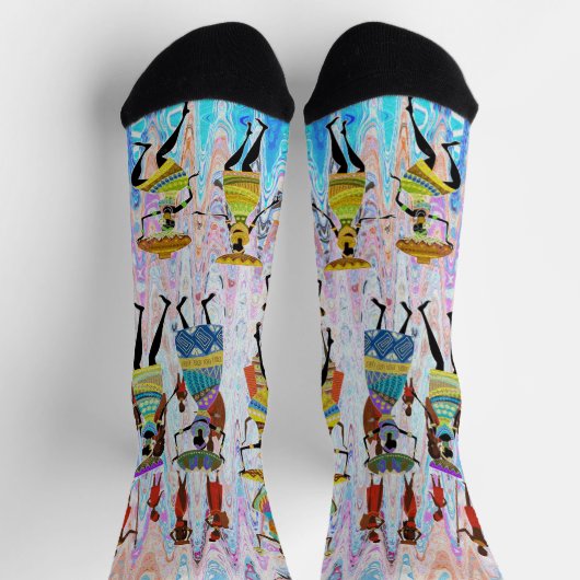 Afrikanisches Dorf Socken (Oben)