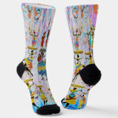 Afrikanisches Dorf Socken (Gewinkelt)