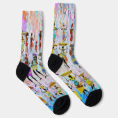 Afrikanisches Dorf Socken (Rechts)