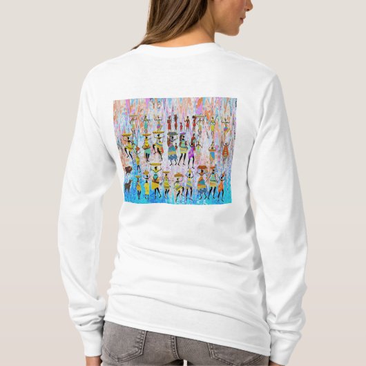 Afrikanisches Dorf T-Shirt (Rückseite)