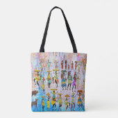 Afrikanisches Dorf Tasche (Rückseite)