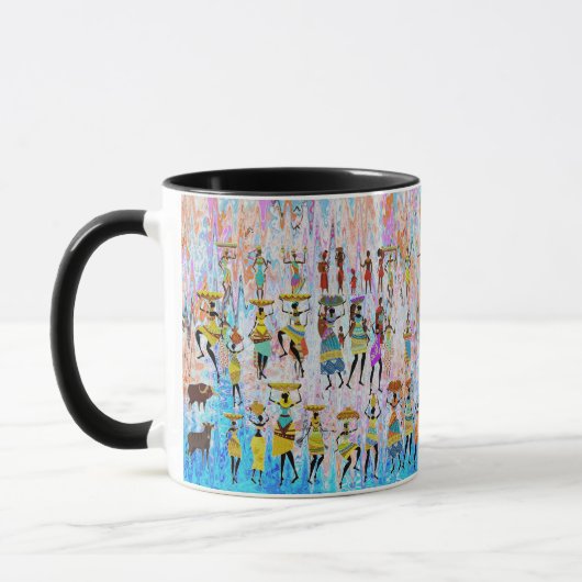 Afrikanisches Dorf Tasse (Links)