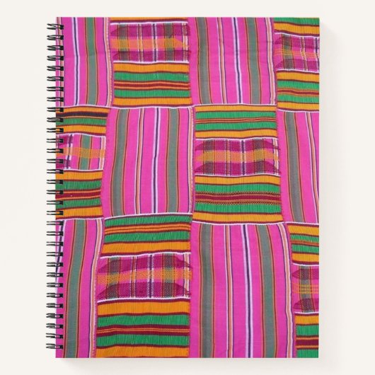 Afrikanisches Drucken - Anpassen! 8,5 x 11 Noteboo Notizblock (Vorderseite)
