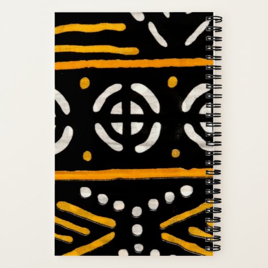 afrikanisches Druckgerät Notizblock (Rückseite)