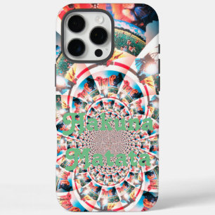 Afrikanisches Druckmotiv-Kunstdesign iPhone 16 Pro Max Hülle