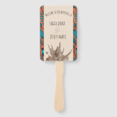 AFRIKANISCHES DRUCKPROGRAMM HAND FAN FÄCHER (Vorderseite)