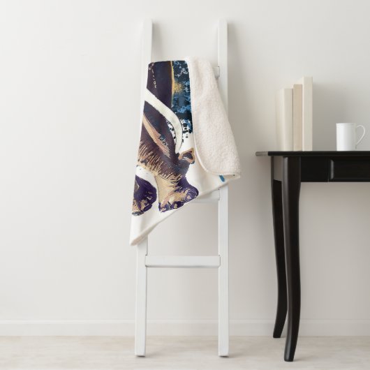 Afrikanisches Elefantendesign | Wildtiere Sherpadecke (Beispiel)