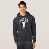 Afrikanisches Elefantengefecht | Afrika Hoodie (Vorne ganz)