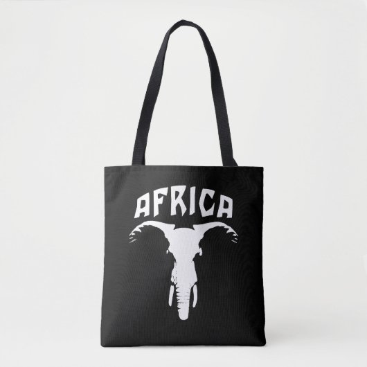 Afrikanisches Elefantengefecht | Afrika Tasche (Vorderseite)