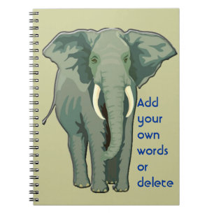 Afrikanisches ElefantenNotebook (siehe unten stehe Notizblock
