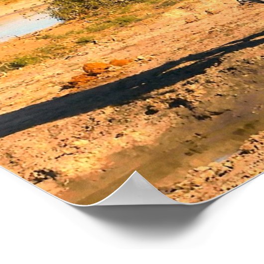 Afrikanisches Elefantenposter Poster (Ecke)