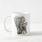 Afrikanisches Elefantenwild Kaffeetasse (Links)