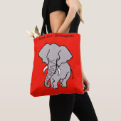 Afrikanisches ELEPHANT - gefährdetes Tier - Natur Tasche (Von Nahem)
