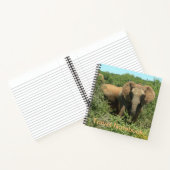 Afrikanisches Elephant-ReiseNotebook Notizblock (Innenseite)