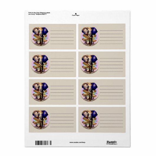 Afrikanisches Elephant Surreal Portrait (Vorne)