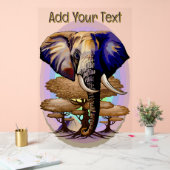 Afrikanisches Elephant Surreal Portrait Acrylschild (Hochzeit)