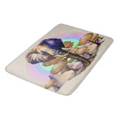 Afrikanisches Elephant Surreal Portrait Badematte (Schrägansicht)