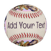 Afrikanisches Elephant Surreal Portrait Baseball (Vorderseite)