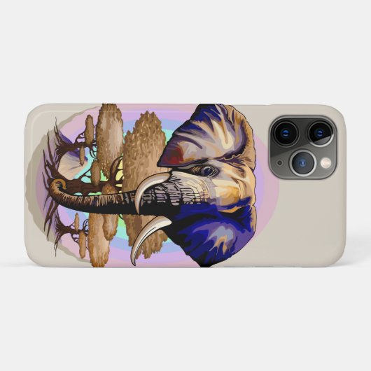 Afrikanisches Elephant Surreal Portrait Case-Mate iPhone Hülle (Rückseite (Horizontal))