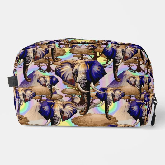 Afrikanisches Elephant Surreal Portrait Fanny Pack Waschbeutel (Vorderseite)