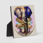 Afrikanisches Elephant Surreal Portrait Fotoplatte (Vorderseite)