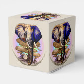 Afrikanisches Elephant Surreal Portrait Geschenkschachtel (Rückseite)