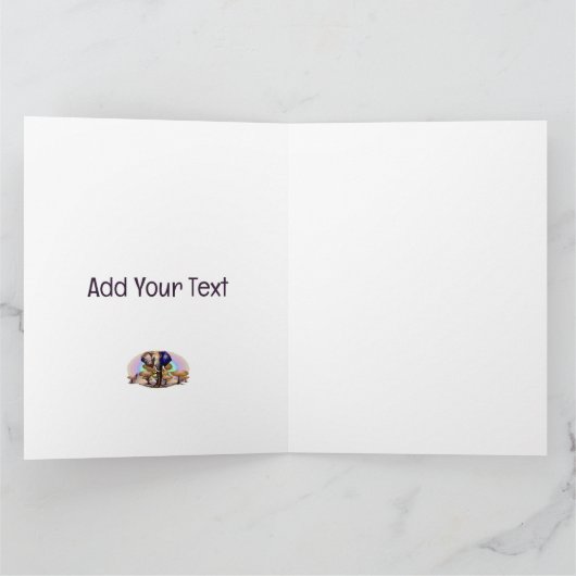 Afrikanisches Elephant Surreal Portrait Karte (Innenseite)