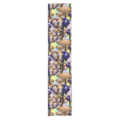 Afrikanisches Elephant Surreal Portrait Kurzer Tischläufer (Vorderseite)