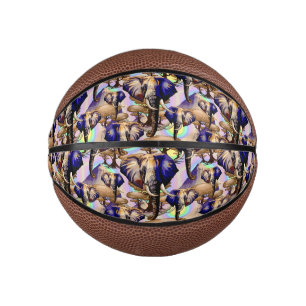 Afrikanisches Elephant Surreal Portrait Mini Basketball
