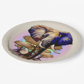 Afrikanisches Elephant Surreal Portrait Pappteller (Schrägansicht)