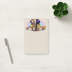 Afrikanisches Elephant Surreal Portrait Post-it Klebezettel