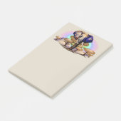 Afrikanisches Elephant Surreal Portrait Post-it Klebezettel (angewinkelt)