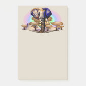 Afrikanisches Elephant Surreal Portrait Post-it Klebezettel (Vorderseite)