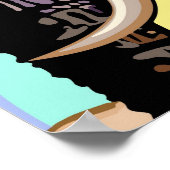 Afrikanisches Elephant Surreal Portrait Poster (Ecke)