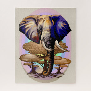 Afrikanisches Elephant Surreal Portrait Puzzle