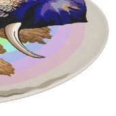 Afrikanisches Elephant Surreal Portrait Schneidebrett (Ecke)