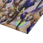 Afrikanisches Elephant Surreal Portrait Schneidebrett (Ecke)