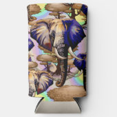 Afrikanisches Elephant Surreal Portrait Selters Dosenkühler (Vorderseite)