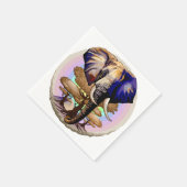 Afrikanisches Elephant Surreal Portrait Serviette (Ecke)