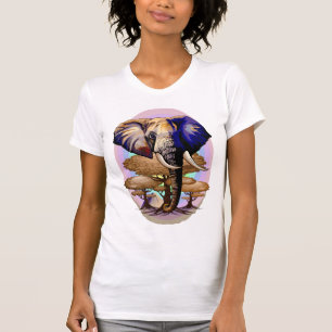 Afrikanisches Elephant Surreal Portrait T-Shirt