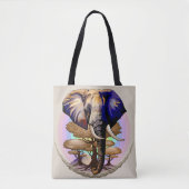 Afrikanisches Elephant Surreal Portrait Tasche (Vorderseite)