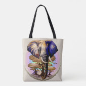 Afrikanisches Elephant Surreal Portrait Tasche (Rückseite)