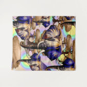 Afrikanisches Elephant Surreal Portrait Wandteppich (Vorderseite (Horizontal))