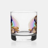 Afrikanisches Elephant Surreal Portrait Whiskyglas (Links)