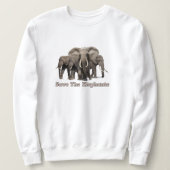 Afrikanisches Elephant Sweatshirt (Design vorne)
